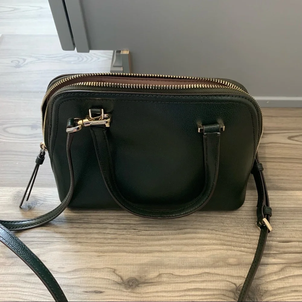 Kate Spade Dark Green Patterson Drive Dome
Satchel Crossbody Leather Bag - Picture 7 of 8